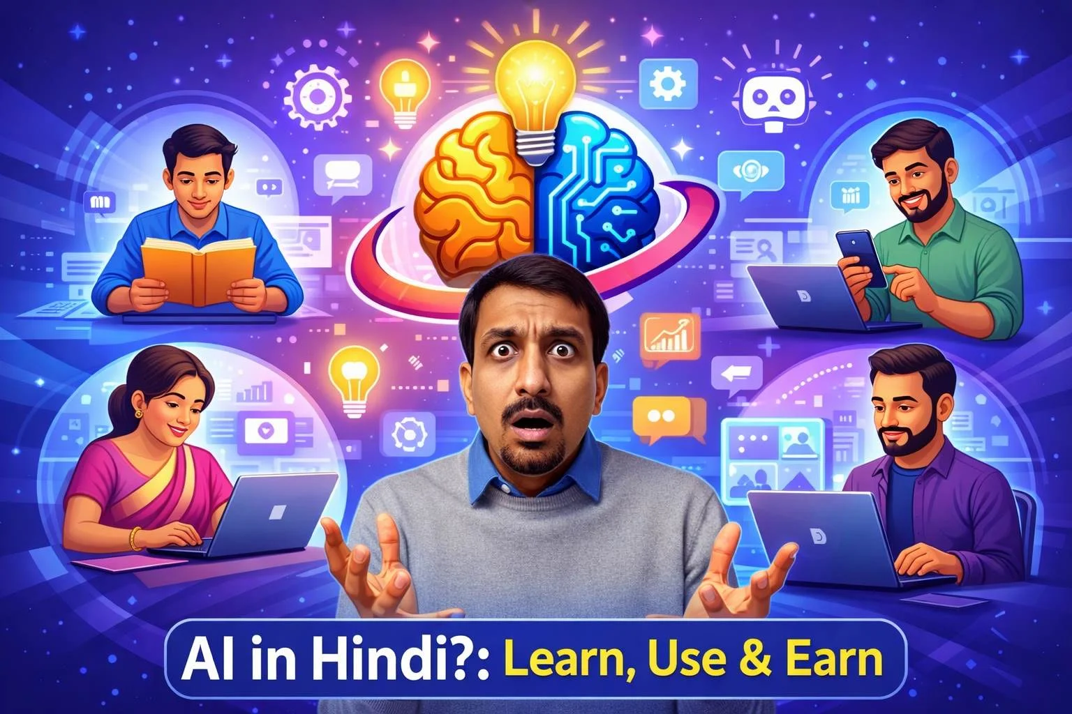 AI क्या है? Artificial Intelligence – Uses, Benefits, Income & Future Guide